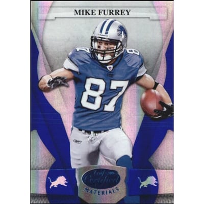 2008 Leaf Certified Materials Mirror Blue #44 Mike Furrey