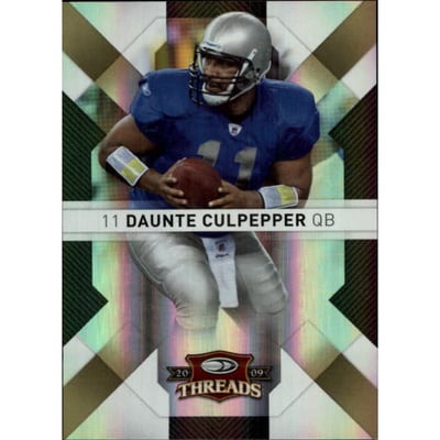 2009 Donruss Threads Gold Holofoil #33 Daunte Culpepper