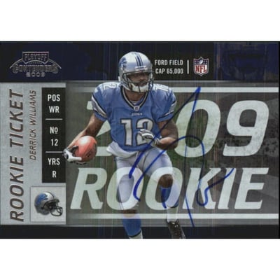 2009 Playoff Contenders #123 Derrick Williams AU RC