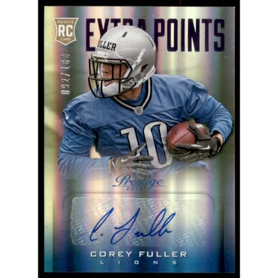 2013 Prestige Extra Points Purple Autographs #221 Corey Fuller