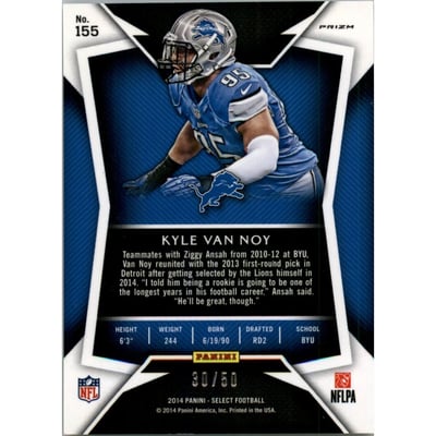 2014 Select Prizm Blue #155 Kyle Van Noy