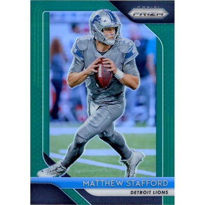 2018 Panini Prizm Prizms Green #133 Matthew Stafford
