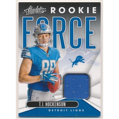 2019 Absolute Rookie Force Jerseys #28 T.J. Hockenson