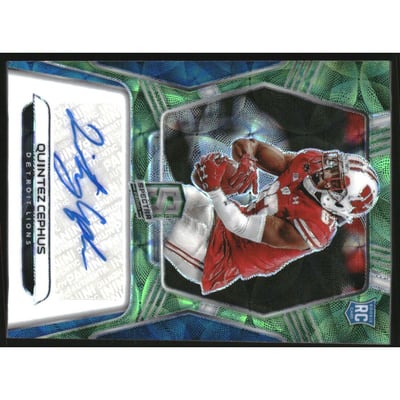2020 Panini Spectra Rookie Autographs Neon Green #13 Quintez Cephus