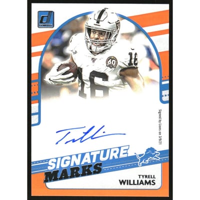 2021 Donruss Signature Marks #35 Tyrell Williams