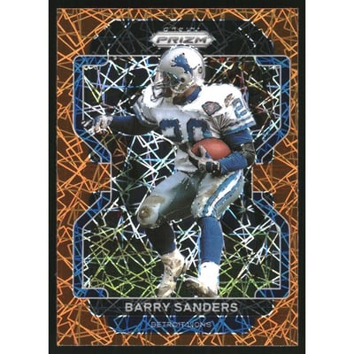 2021 Panini Prizm Prizms Lazer #155 Barry Sanders