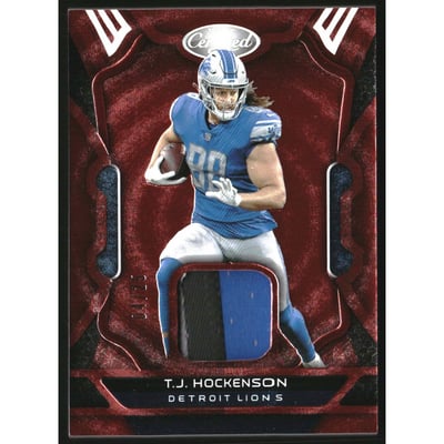 2022 Certified Materials Mirror Red Etch #55 T.J. Hockenson