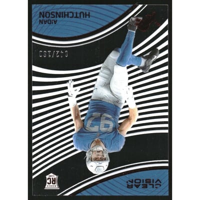 2022 Panini Chronicles Clear Vision Rookies Red #3 Aidan Hutchinson