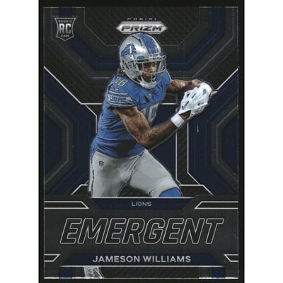 2022 Panini Prizm Emergent #9 Jameson Williams