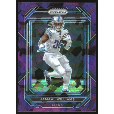 2022 Panini Prizm Prizms Purple Ice #97 Jamaal Williams