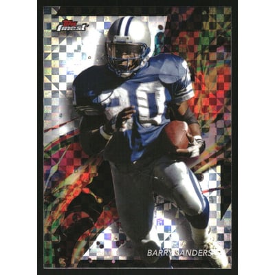 2024 Finest Checkerboard Refractors #24 Barry Sanders