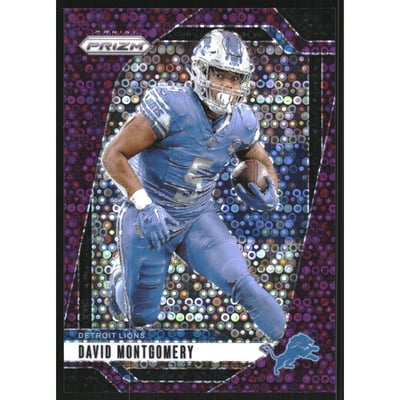 2024 Panini Prizm Prizms No Huddle Purple #94 David Montgomery