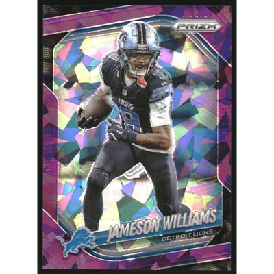 2025 Panini Prizm Prizms Purple Ice #276 Jameson Williams