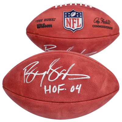 Barry Sanders Detroit Lions Fanatics Authentic Autographed Wilson Duke Full Color Pro Football with "HOF 04" Inscription