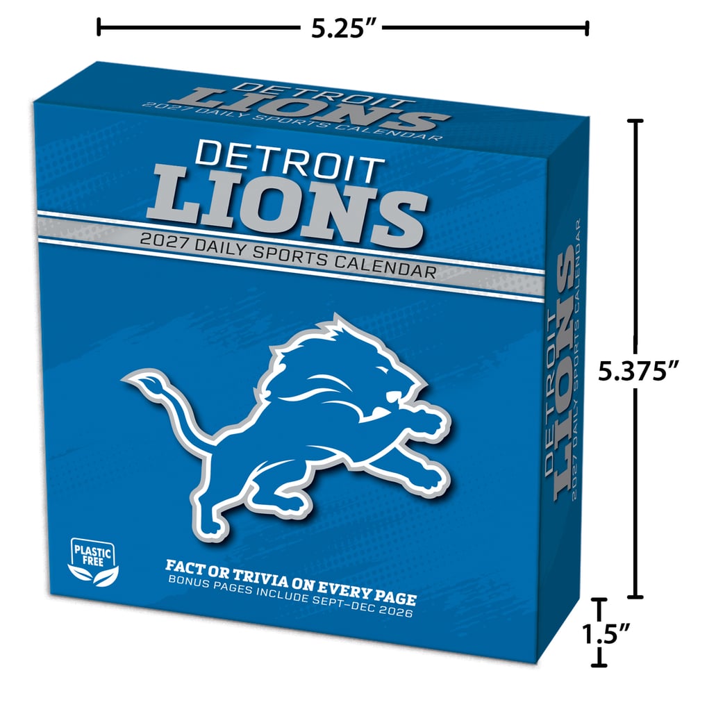 Detroit Lions 2027 Box Calendar