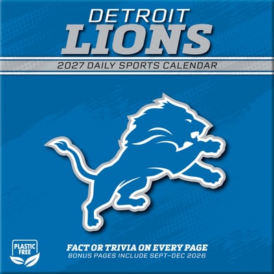 Detroit Lions 2027 Box Calendar