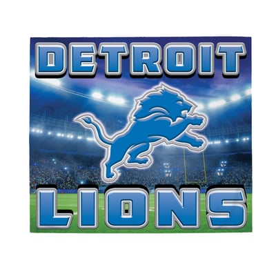 Detroit Lions 6' x 8' Single Car Garage Door Cover