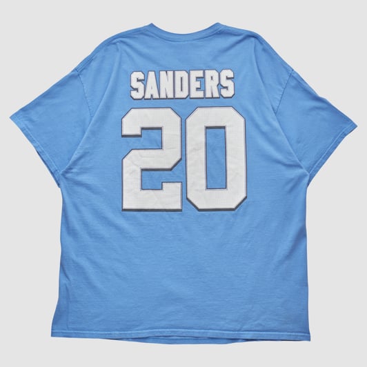 Detroit Lions Majestic 2010s T-shirt - Light Blue - 2XL by Fanatics Real Vintage