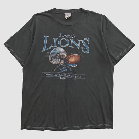 Detroit Lions NFL 2000s T-shirt - Black - XL by Fanatics Real Vintage