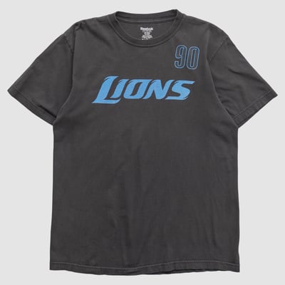 Detroit Lions Reebok 2010s T-shirt - Black - L by Fanatics Real Vintage