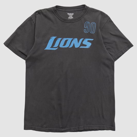 Detroit Lions Reebok 2010s T-shirt - Black - L by Fanatics Real Vintage