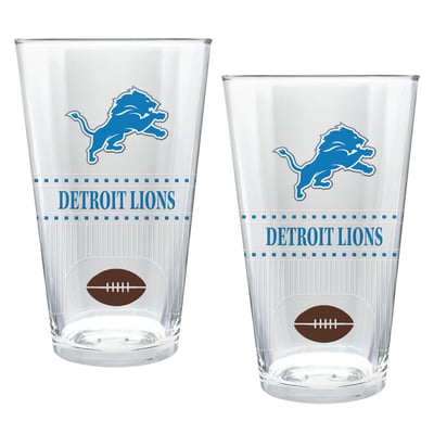 Detroit Lions Two-Piece 16oz. Stadium Pint Glass Set