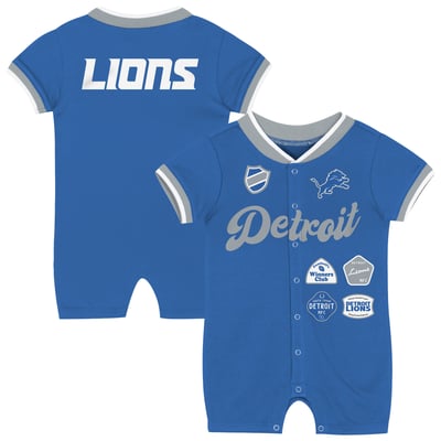 Detroit Lions Outerstuff Infant Pinch Romper - Blue