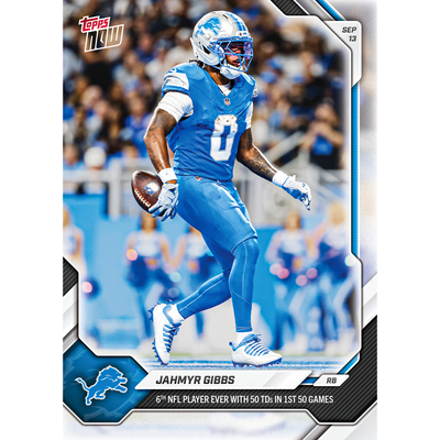 Jahmyr Gibbs - 2026 NFL Topps NOW® - Card 8