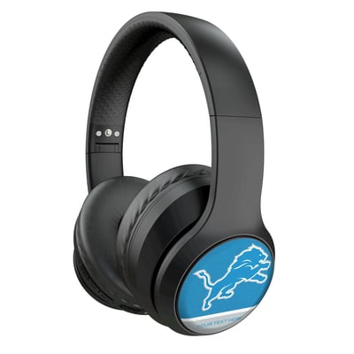 Detroit Lions Keyscaper Personalized Endzone Solid Wireless Bluetooth Headphones With Case