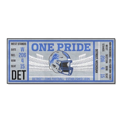 Detroit Lions Logo Brands 30" x 72" Ticket Runner