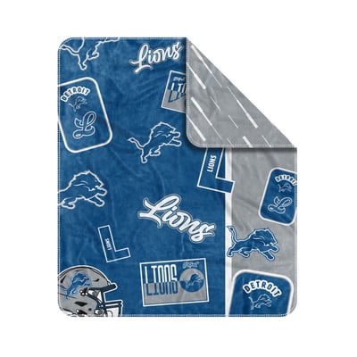 Detroit Lions Logo Brands 50" x 60" Dream Weave Throw Blanket