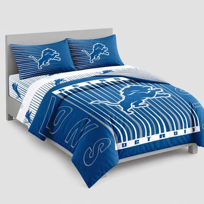 Logo Brands Detroit Lions Momentum Bed In A Bag - Full