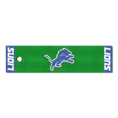 Detroit Lions Logo Brands Putting Green Mat