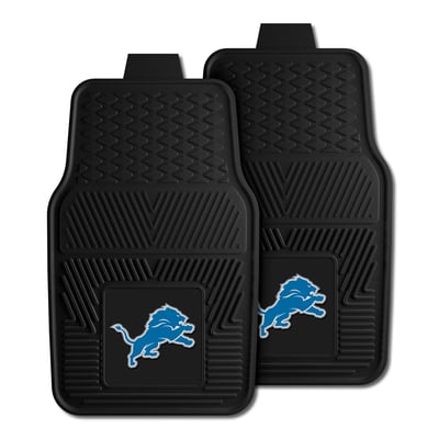 Detroit Lions Logo Brands Two-Piece Vinyl Car Mat Set