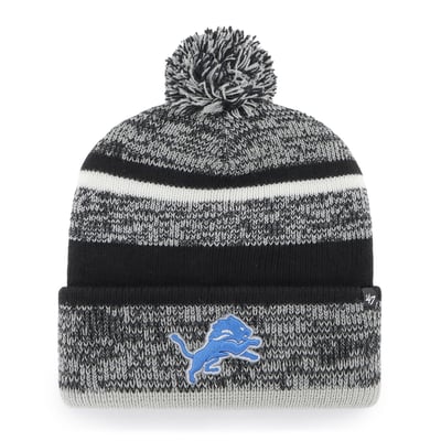 Detroit Lions '47 Northward Cuffed Knit Hat with Pom - Charcoal