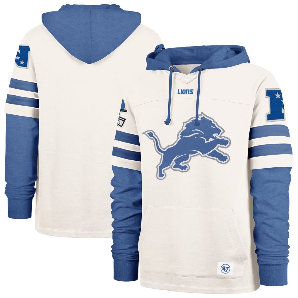Detroit Lions '47 Big & Tall Cornerback Pullover Hoodie - Cream