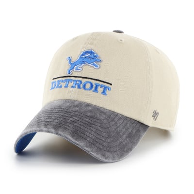 Detroit Lions '47 Logo Line Clean Up Adjustable Hat - Natural