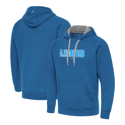 Detroit Lions Antigua Impact Victory Hoodie - Blue