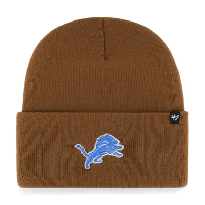 Detroit Lions Carhartt x '47 Cuffed Knit Hat - Brown