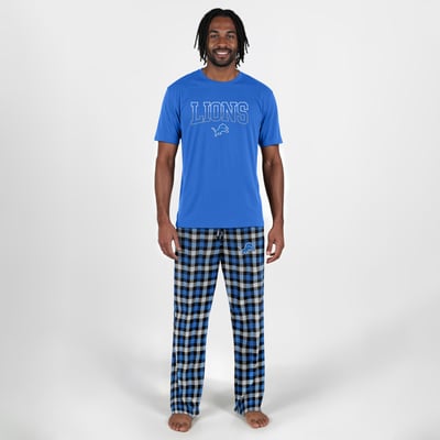 Detroit Lions Concepts Sport Highland Sleep Set - Blue