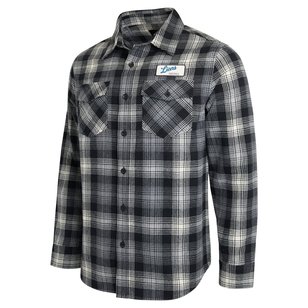 Men's Detroit Lions Darius Rucker Collection by Fanatics Black Plaid ...