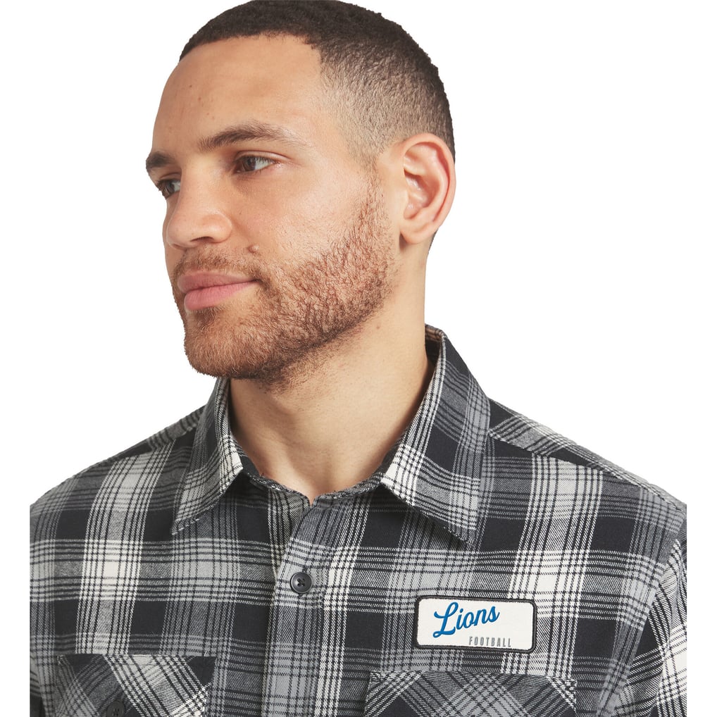 Men's Detroit Lions Darius Rucker Collection by Fanatics Black Plaid ...