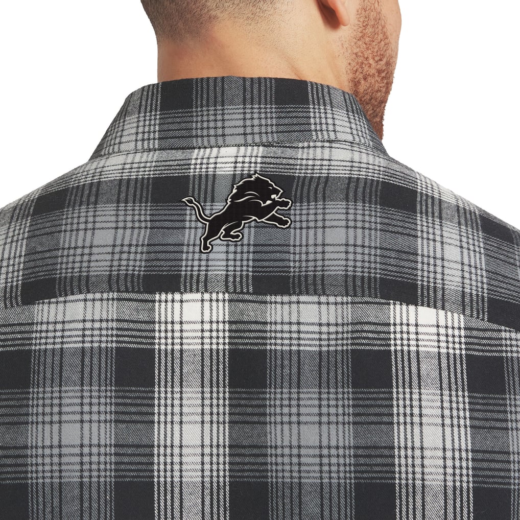 Wes Rucker Men's Detroit Lions Darius Rucker Collection by Fanatics Black Plaid ...