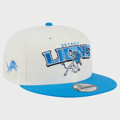 Detroit Lions Disney x New Era Simba 9FIFTY Snapback Hat - Cream/Blue