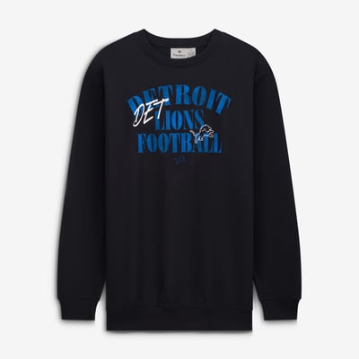 Detroit Lions Fanatics Big & Tall Relaxed Halftime Lead Sweatshirt - Black