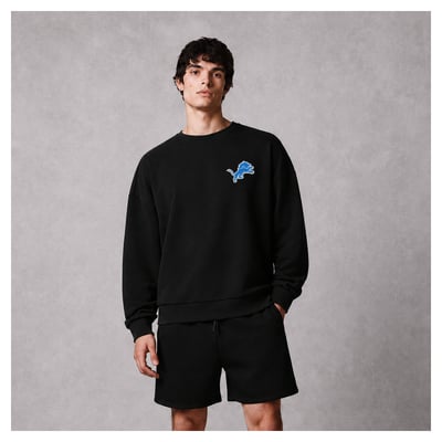 Detroit Lions Levelwear Traverse Luxe Zone Sweatshirt - Black