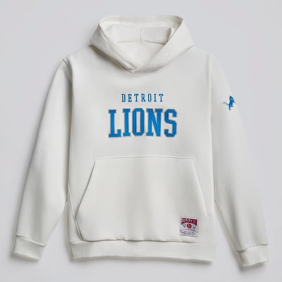 lululemon Detroit Lions White Steady State Pullover Hoodie