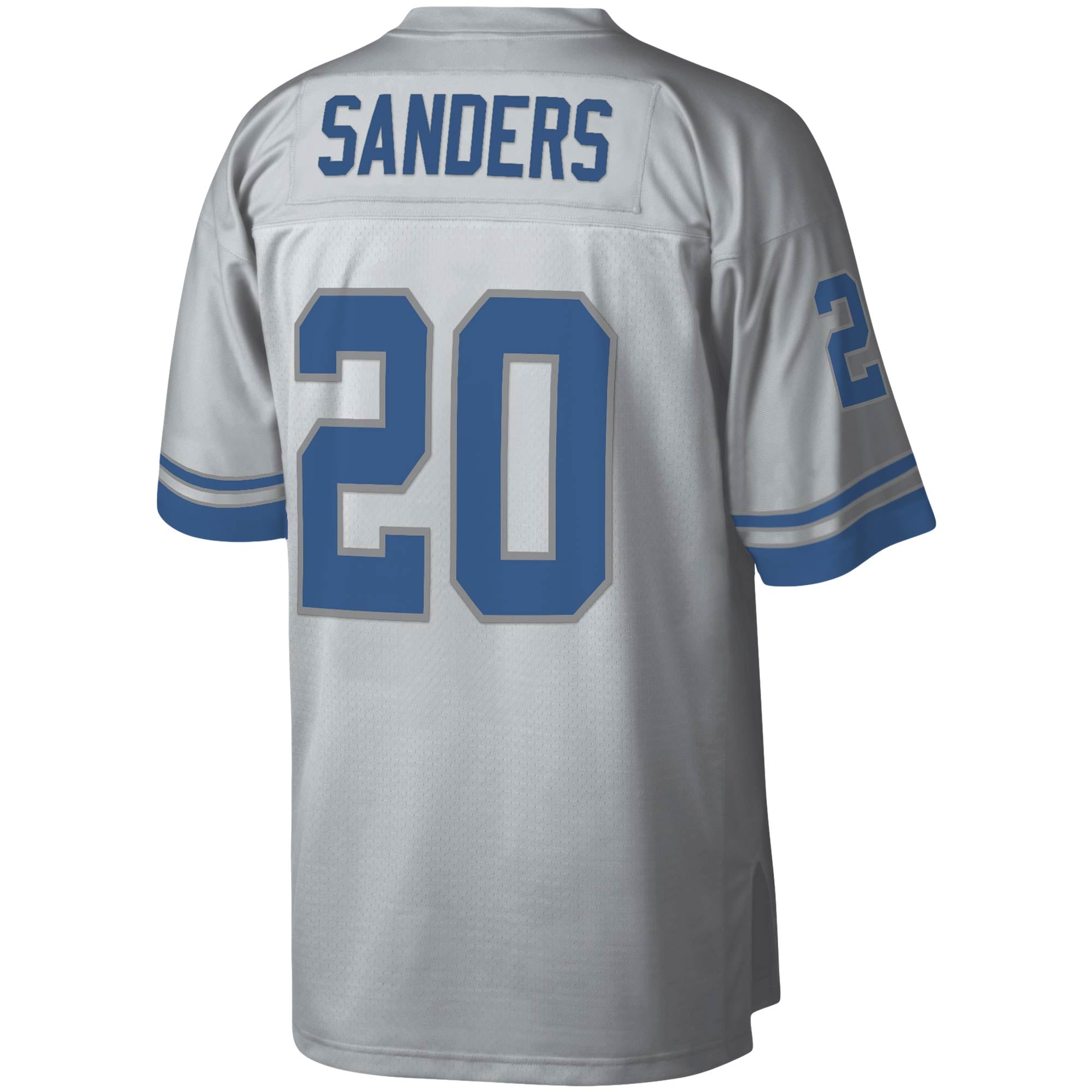 Men's Mitchell & Ness Barry Sanders Platinum Detroit Lions NFL 100