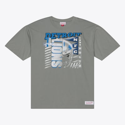Detroit Lions Mitchell & Ness Core Essentials Street Graphic T-Shirt - Gray
