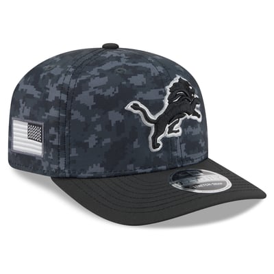 Detroit Lions New Era 2026 Salute To Service 9SEVENTY Adjustable Hat - Black